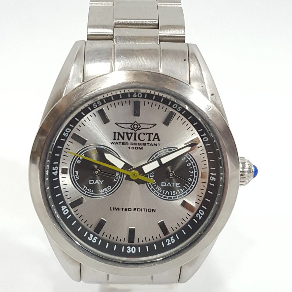 Invicta Speedway Multi-Function Silver Dial Stain… - image 2